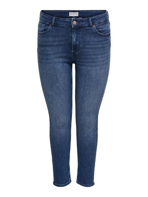 ONLY Carmakoma, SKINNY JEANS CARWILLY SKINNY FIT KNÖCHELLANG JEANS - Džínsy skinny fit - medium blue denim