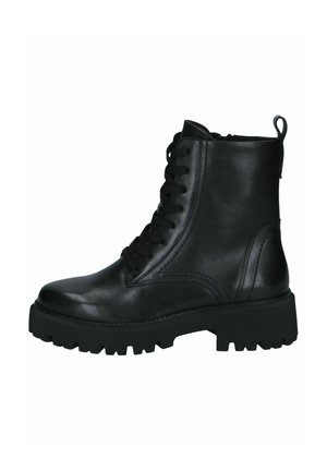 Caprice, STIEFELETTE - Bottines à plateau - black nappa