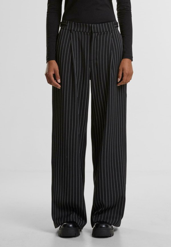 STRIPE WIDE LEG - Stoffhose