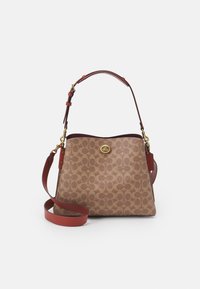 SIGNATURE WILLOW SHOULDER BAG - Handtas - tan/rust