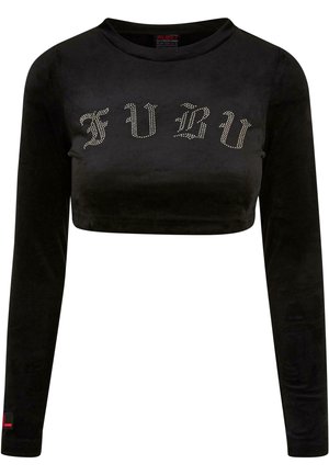 FUBU OLD ENGLISH VELOURS - Topper langermet - black
