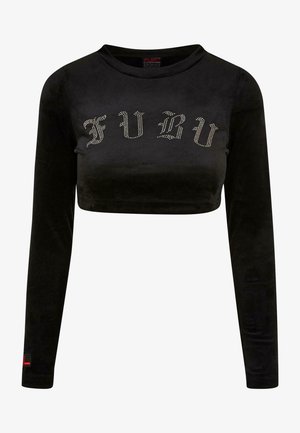 FUBU OLD ENGLISH VELOURS - Topper langermet - black