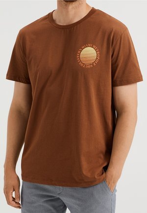 WE Fashion T-shirt imprimé - light brown