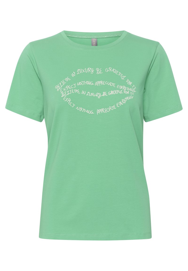 culture T-shirt print groen culture T-shirt print groen