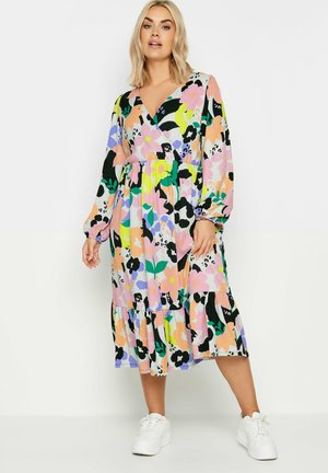 Yours Clothing FLORAL  - Jurk - white