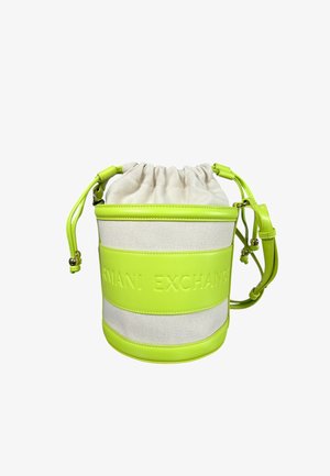 Armani Exchange, BORSA A SECCHIELLO PICCOLO DONNA ARMANI EXCHANGE XW002183 AF22635 M7144 NATURAL-CRYSTAL - Handtas - neon green
