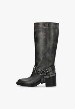 LIU JO, Bottines de cowboy / motard - black