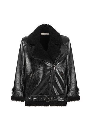 Veste en similicuir - black