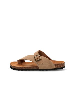 Luna Collection AUTENTI - Sandalias de dedo - taupe