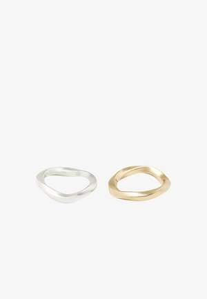 Massimo Dutti, RESIN DOUBLE RING SET 04604827 - Bague - gold-coloured