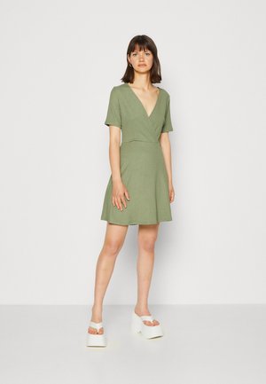 JDY JDYFILONA V-NECK DRESS  - Φόρεμα από ζέρσεϊ - sea spray