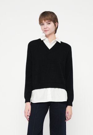 ONLDAGMAR COLLAR - Pullover - black/cloud dancer