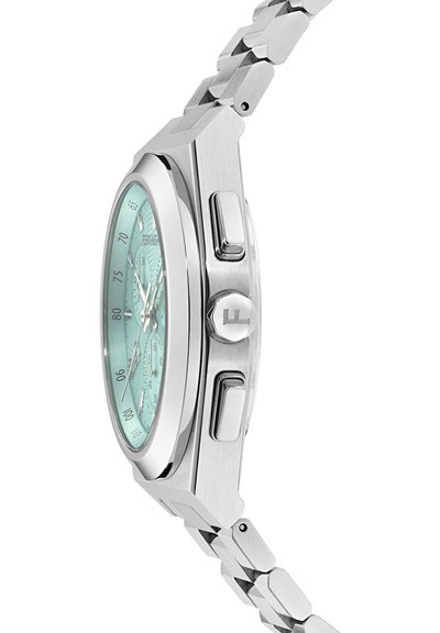 FERRAGAMO VA-VEGA UPPER EAST - Chronograph watch - silver-coloured and acqua