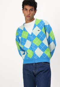 Lacoste IBS - Vesta na kopčanje - argentine blue/multico