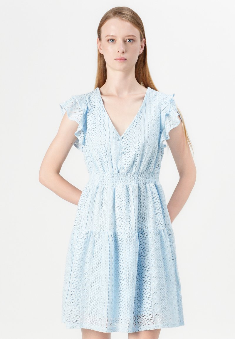 VERO MODA Abito da Donna Vmhoney Lace Pleated Singlet Dress Wvn, Conchiglia, S