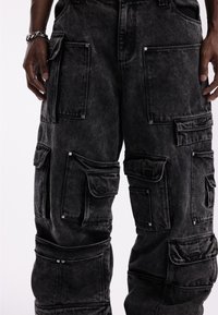 FAVELA MULTI POCKET UNISEX - Relaxed fit jeans - black