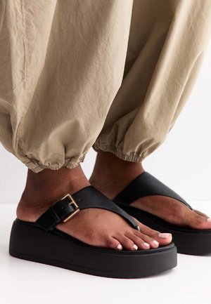 New Look, TOE POST  - Sandalias de dedo - black
