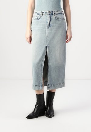 AMBER SKIRT SAHARA - Džinsa auduma svārki - light blue
