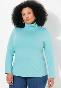 Ulla Popken ROLLKRAGEN - Langarmshirt - mint green