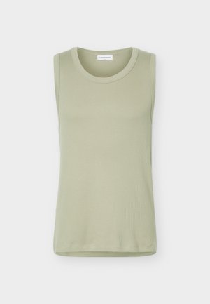 Lindbergh, SLIM FIT TANK - Top - dusty olive