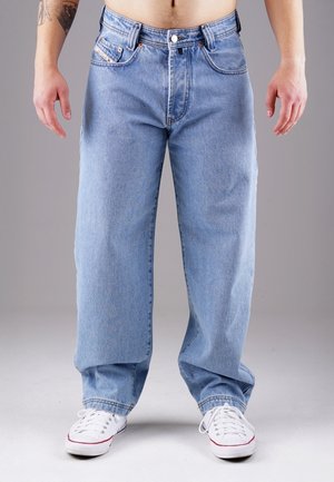 Relaxed fit -farkut - light-blue denim