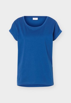 VILA, VIDREAMERS Round neck - Lihtne T-särk - navy peony