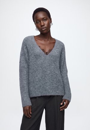 Vero Moda, VMBERRY V NECK  - Пуловер - medium grey