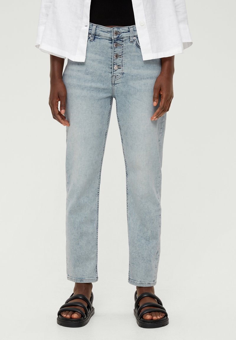 s.Oliver EN STRETCH - Jean droit - blassblau