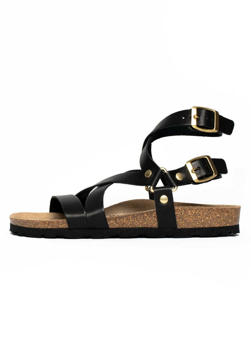 SUNBAY MULTIBRIDE ELORZA Riemensandalette black waxed/schwarz