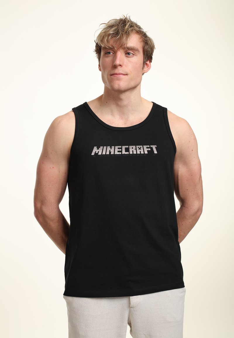Henry Tiger MINECRAFT LOGO TANK  - Top - black