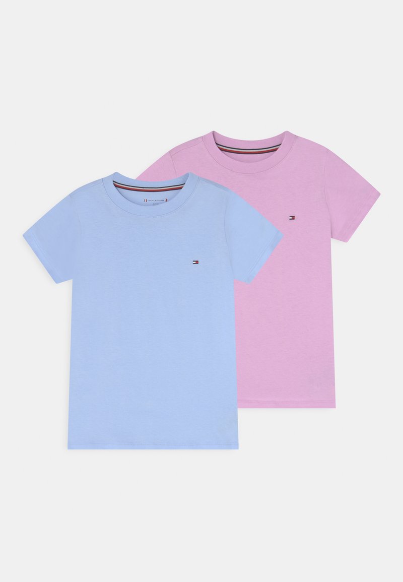 Tommy Hilfiger TEE 2 PACK - Camisola interior - sweet blue/luminous lilac