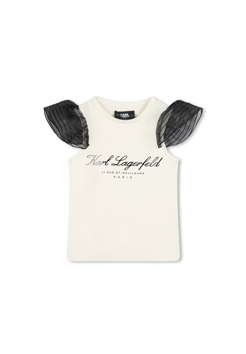 KARL LAGERFELD KIDS T-shirt print zwart KARL LAGERFELD KIDS T-shirt print zwart