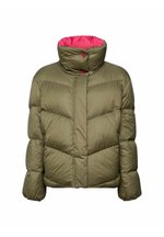 Esprit RCS LL PFF - Down jacket - dark khaki/metallic green - Zalando.co.uk