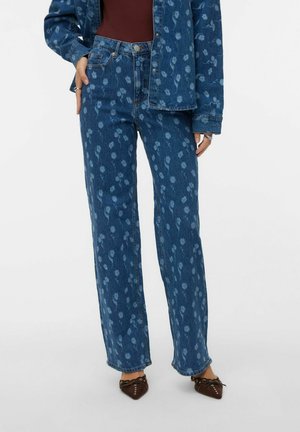 WEIT GESCHNITTEN TESSA TAILLE WEITER BEINSCHNITT  - Wide leg - medium blue denim