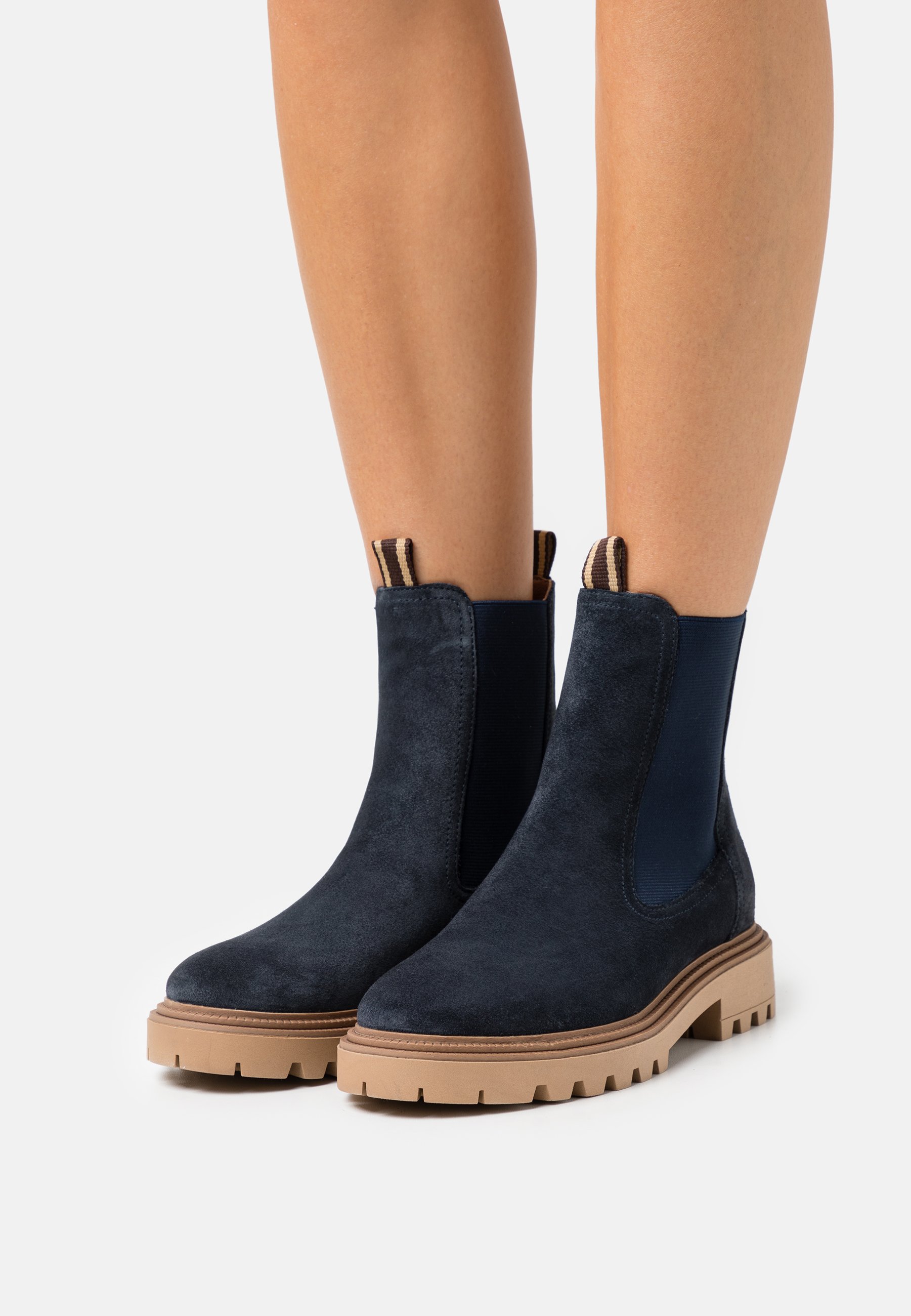 Anna Field LEATHER - Classic ankle boots - dark blue - Zalando.co.uk