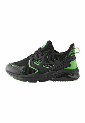 Next NEXT ELASTIC LACE TRAINERS - Tenisky - black green