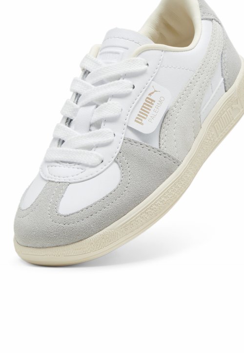 PUMA PALERMO KIDS UNISEX - Trainers - white cool light gray Sugared almond — photo 5