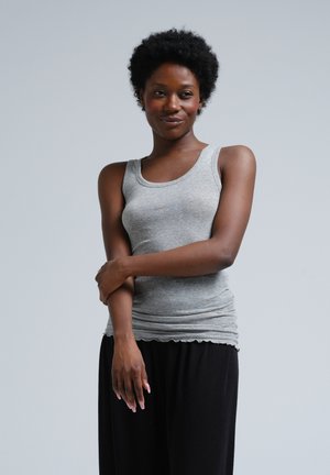 Seamless Basic BELLA - Top - grey melange