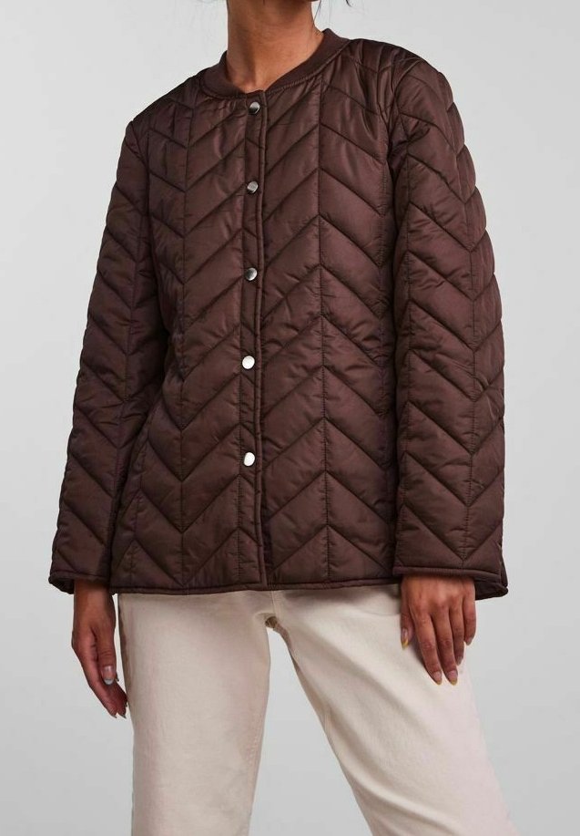 Pieces Allvädersjacka - dark brown