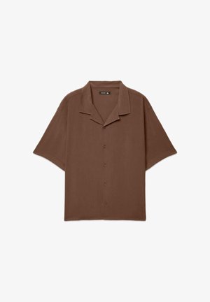 Terranova, MC TINTA UNITA - Camicia - coccio