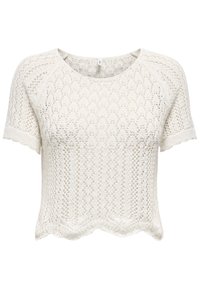 ONLNOLA LIFE PULLOVER - T-shirt basic - cloud dancer