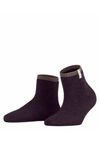FALKE COSY PLUSH - Socken - granat mel