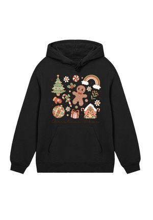 CHRISTMAS VIBES COZY CUTE  - Kapuzenpullover - schwarz