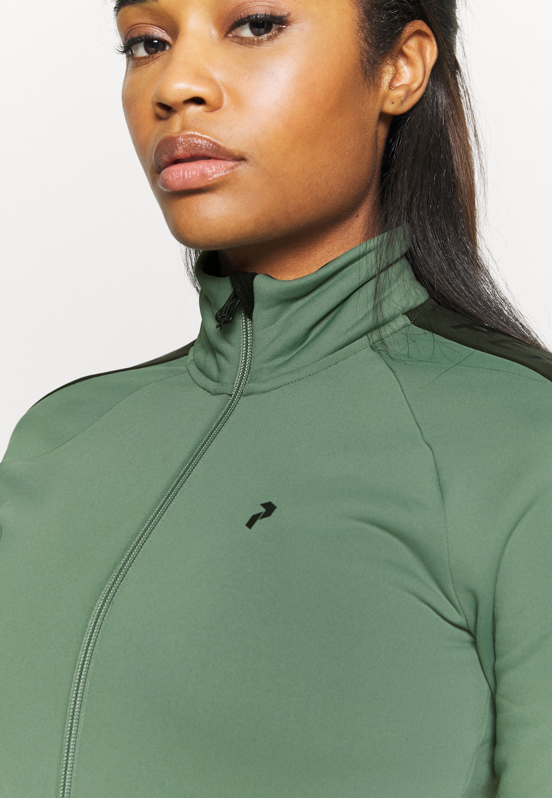 high neck zip jacket