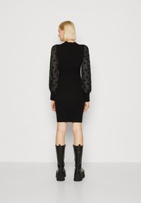 YAS YASDOTME DRESS  - Stickad klänning - black