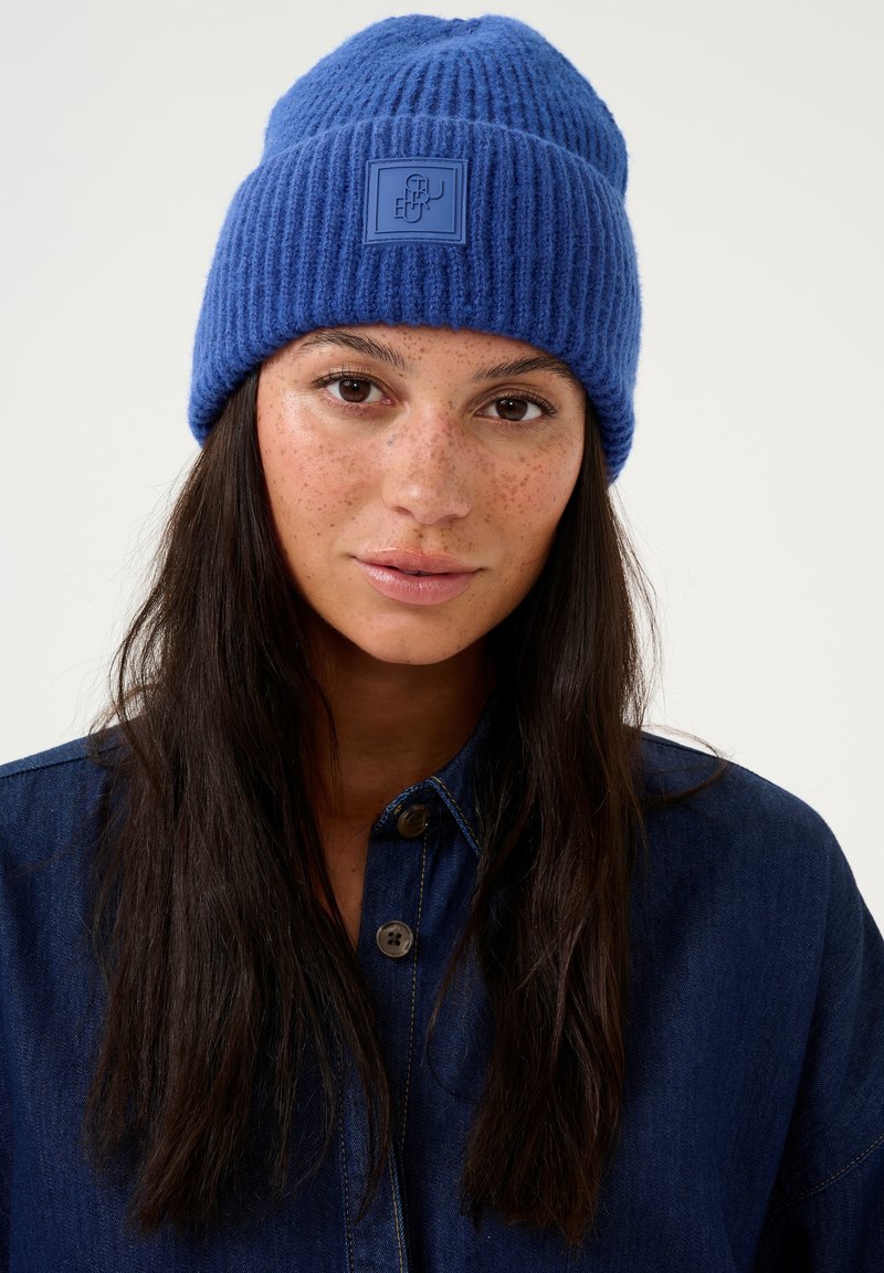 Culture CUMERVA HAT - Pletena kapa - mazarine blue melange