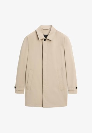 Massimo Dutti, LIGHTWEIGHT LONG TRENCH COAT. - Trenchcoat - sand