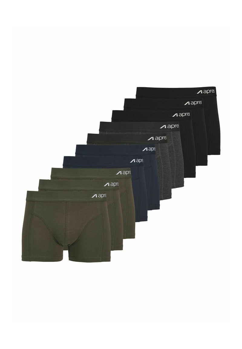 aprel APREL 10-PACK - Boxer shorts - black/mottled black - Zalando.co.uk