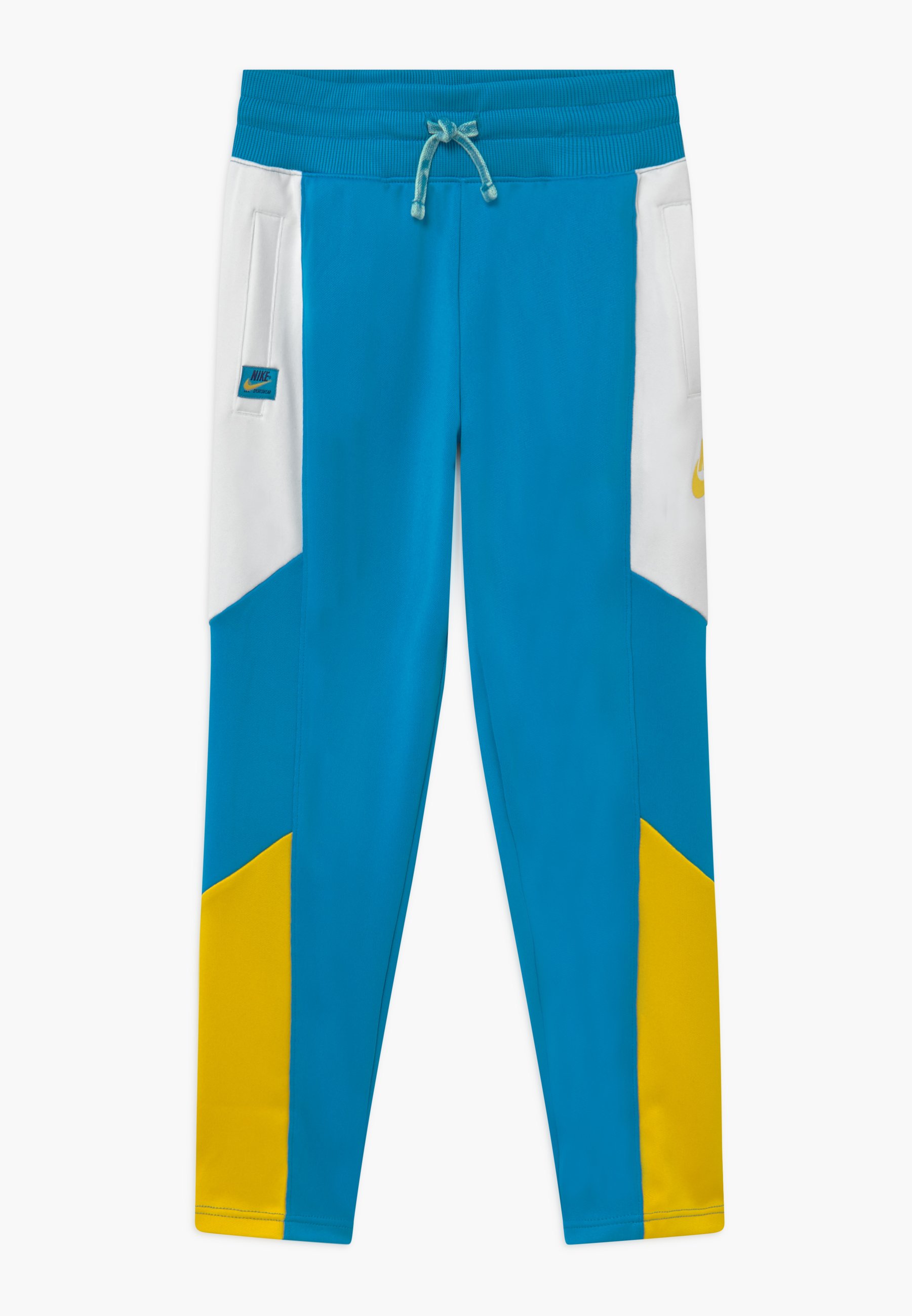 blue and yellow nike tracksuit womens