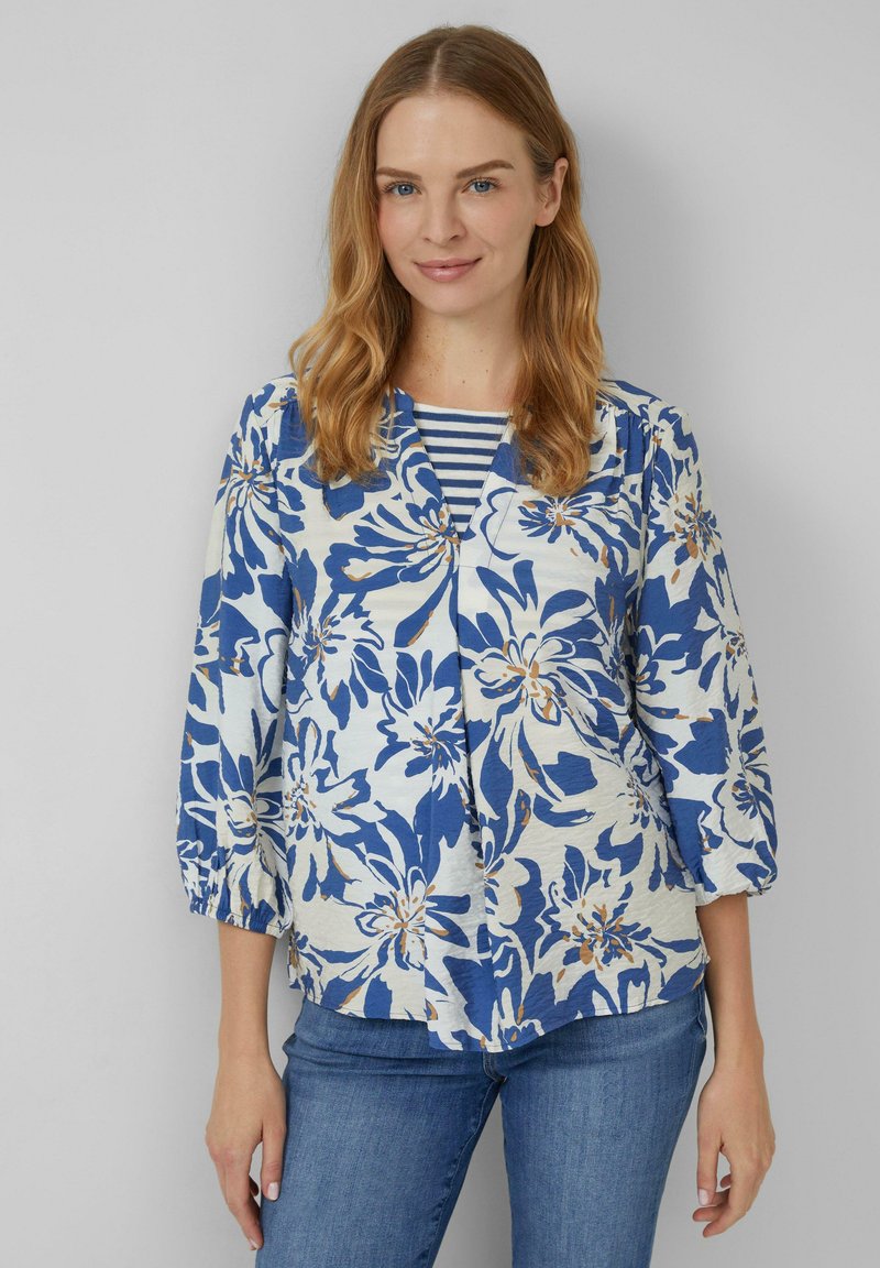 s.Oliver MIT RAFFUNG - Blouse - creme